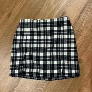 Plaid mini skirt